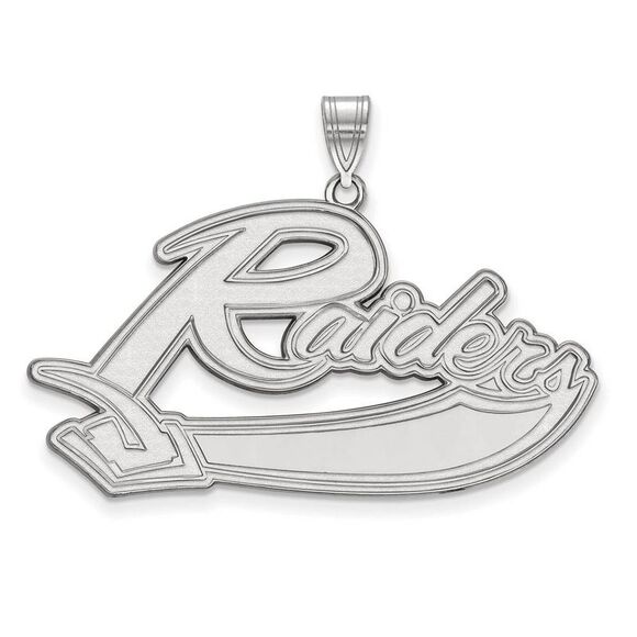 14k White Gold Mt Union College XL Pendant